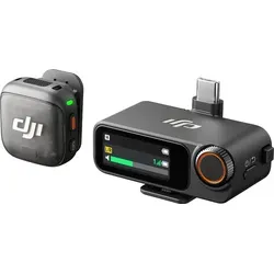 DJI Mic 3 Mikrofon-Set (1 Sender + 1 Empfänger) - Weiteres Kamera-Zubehör, kabelloses Mikrofon-Set mit klarem Klang und bis zu 4 Sendern + 8 Empfängern für professionelle Audioaufnahmen.