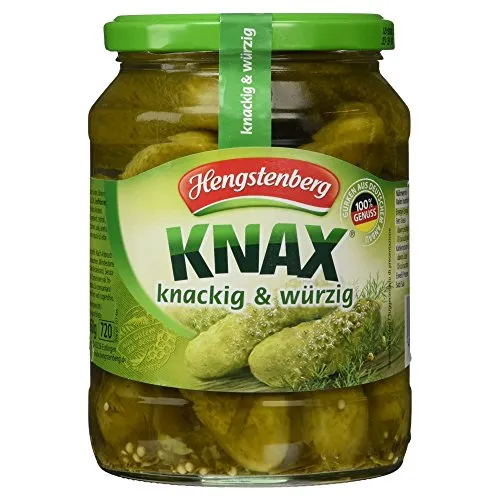 Hengstenberg Gewürzgurken 720ml Glas, Abtropfgewicht 360g von Hengstenberg