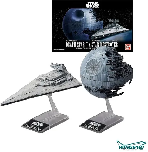 Revell Star Wars Bandai Death Star II + Imperial Star Destroyer 01207