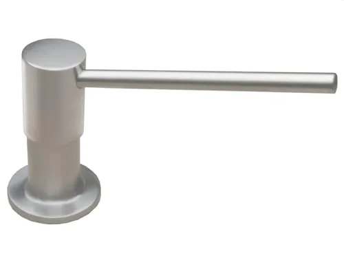 Systemceram Spülmittelspender 00903, Küchenaccessoires, chrom - Eleganter Seifenspender für die Küche, 500 ml Füllmenge, von oben befüllbar und ideal für Ø 35 mm Lochbohrung.