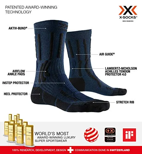 X-Socks X-Bionic X-Bionix Trek X Ctn Socke A044 Midnight Blue Melange 39-41 X-Bionic X-Bionix Trek X Ctn Socke A044 Midnight Blue Melange 39-41