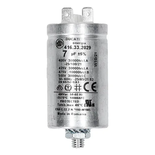 easyPART passend für 416.33.2029 DUCATI Kondensator 7µF wie INDESIT C00279233