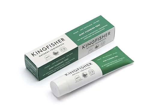 Kingfisher Natural Mint with Lemon Fluoride Free Toothpaste, 100 g