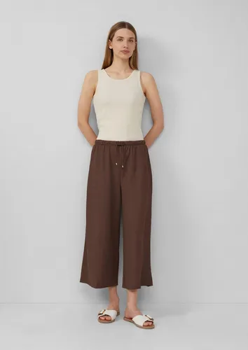 s.Oliver Culotte Hose Strukturierte Culotte mit Elastikbund