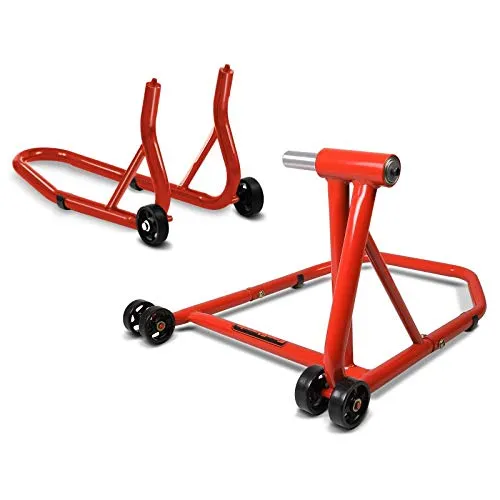 Einarm Montageständer Set Kompatibel mit Ducati Monster 1100 Evo 11-13 hinten vorne CLR