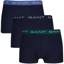 GANT Herren Trunks 3er Pack - Einfarbige Boxershorts aus Cotton Stretch - Herrenunterhosen im 3er Pack aus hochwertigem Baumwoll-Stretch, mit elastischem Bund und Jacquard-GANT-Logo für optimalen Tragekomfort.