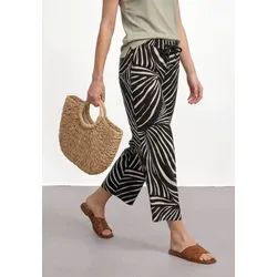 Street One 7/8 Wide Leg Hose im Loose Fit Schwarz 42 von Street One