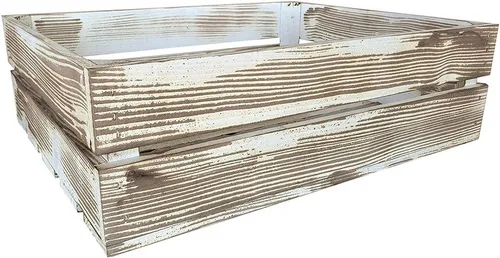 sunnypillow Holzkiste Holzkisten Obstkisten Apfelkisten in vielen Farben zur Auswahl, Einzelkiste 25x40x15cm