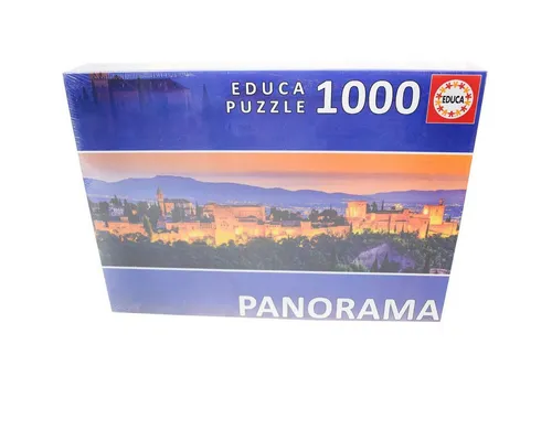 Educa Puzzle 1000 Teile - 68 x 48 cm, farbenfrohe Fotomotive von Alhambra Granada, ideal für Puzzleliebhaber und kreative Stunden
