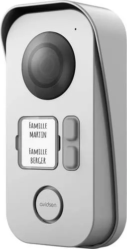 Avidsen Kabelgebundenes Videotelefon Elia 2 Familles 112303 - Kabelgebundenes Videotelefon für bis zu 2 Familien, mit klarer Bildübertragung und intuitiver Bedienung, ideal für den täglichen Einsatz in Mehrfamilienhäusern.