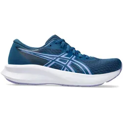 ASICS Patriot 14 Damen Laufschuh in Blau, Größe 41 1/2 - Bequemer Laufschuh für Damen, Größe 41 1/2. Mit atmungsaktivem Mesh-Obermaterial für optimalen Tragekomfort und flachem Absatz für ein angenehmes Laufgefühl.