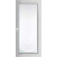 Produktbild Bestlivings Türpanneaux 180 cm x 60 cm Inkl. Stickerei Blumen Weiß Inkl. Klemmstange