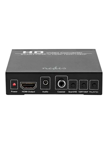Nedis HDMI Converter - SCART Buchse zu HDMI Ausgang, 1080p Digital-Bildqualität und Plug and Play Installation