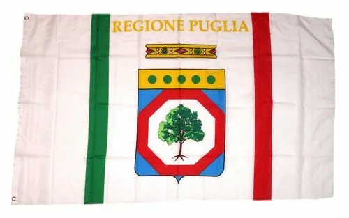 Flagge / Fahne Italien - Apulien Puglia Hissflagge 90 x 150 cm