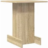 vidaXL Beistelltisch Sonoma-Eiche 44,5 x 45 x 55 cm - Moderner Beistelltisch aus Holzwerkstoff mit viel Stauraum. Ideal für Wohnzimmer, um Deko oder Bücher stilvoll zu präsentieren und Ordnung zu halten. Robuste Oberfläche für den täglichen Gebrauch.