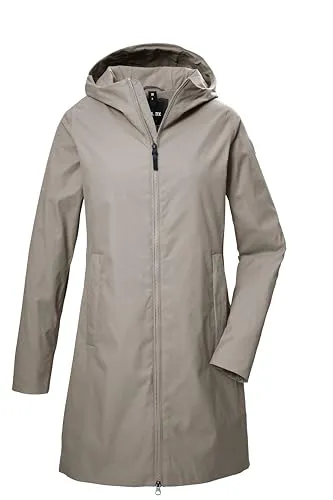 G.I.G.A. DX by killtec Damen Mantel GS 57 WMN PRK - Funktionsjacke für Damen, wasser- und winddicht mit 10.000 mm Wassersäule, urbaner Look und nachhaltige Materialien für ein gutes Gewissen.