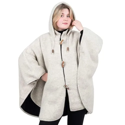 KUNST UND MAGIE Strickcape mit Kapuze von Kunst und Magie