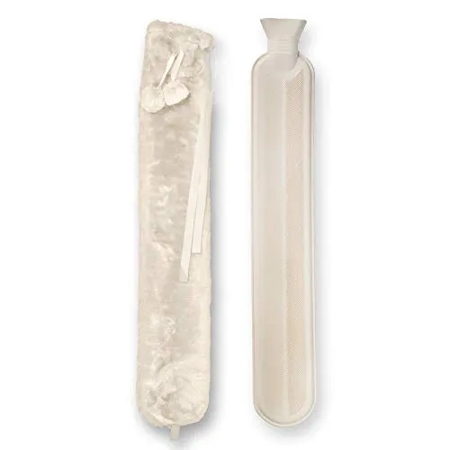 Nicola Spring Plüsch Lange Heiße Wasserflasche Und Deckungsset - Creme