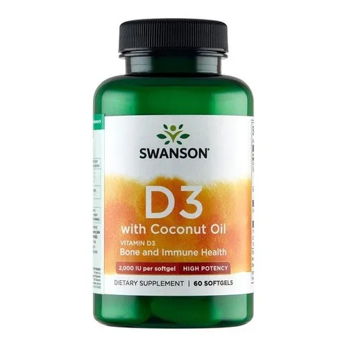 Produktbild SWANSON Vitamin D3 2000 IE mit Kokosnussöl