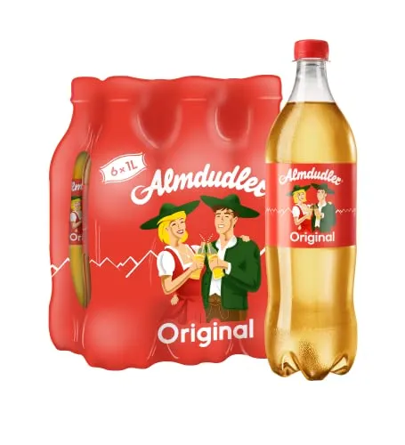 Almdudler Original Alpenkräuterlimonade im Vorratspack (6 x 1 l)