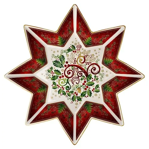 Goebel Palais Royal Schale groß Stellar 32 cm - Weihnachtsmotiv - Teller & Schalen, festliches Porzellan-Design mit einzigartigem Weihnachtsmotiv, ideal für die festliche Tischdekoration.