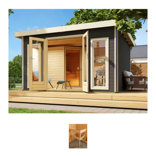 KONIFERA Saunahaus Maiko 3 SET B – Wellness für den Garten