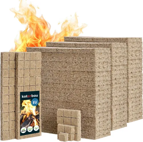 KOTARBAU® Set mit 2600 Stück - Grillanzünder - Kohleanzünder Anzündkamin - Kaminanzünder - Anzünder für Öfen – Anzünder für Grills und Kamine – Würfel