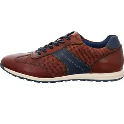 Slip-On Sneaker BUGATTI Herren Gr. 44, braun - Sportlicher Slip-On Sneaker aus Leder mit kontrastierendem Besatz, ideal für Business und Freizeit. Bequemer Gummizug und profiliertes Laufsohlenmaterial sorgen für optimalen Tragekomfort.