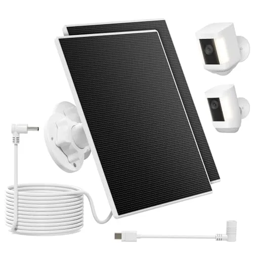 Solarpanel für Ring-Kameras mit 4000-mAh-Akku