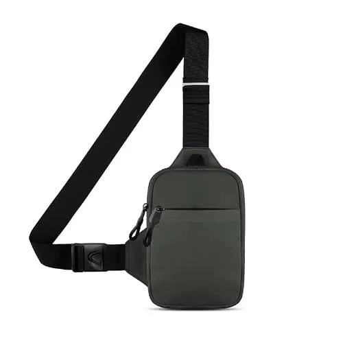 Casecret Umhängetasche Herren Damen Schultertasche Crossbody Bag Sling Chest Klein Handytasche zum Umhängen mit Geldbörse Tasche Wasserdicht Brusttasche Outdoor für iPhone Samsung Bis zu 7.5