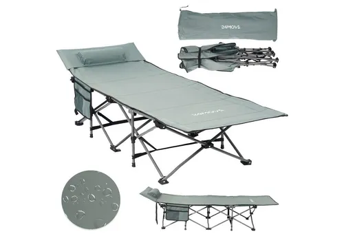 24MOVE® Feldbett Campingbett – Faltbar & Tragbar bis 150 kg von 24MOVE