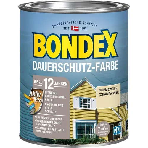 Bondex Dauerschutz-Farbe 0,75 Liter Chamagner NEUWARE Art.Nr. 4256-353-3