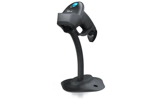 Aplic Handscanner - Kabelloser Bluetooth Barcode Scanner mit Standfuß - Barcodescanner mit vielseitigen Scan-Modi: Einzel-Scan, automatisches Scannen und mehr. Ideal für effizientes Arbeiten im Einzelhandel oder Lager.