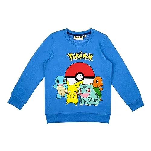 POKÉMON Kapuzenshirt Pullover Hoody blau 152 von Pokémon