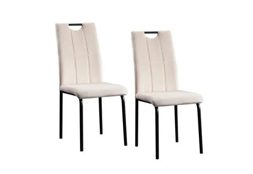 HTI-Living Esszimmerstuhl Denton Velvet 2er-Set in weiß von HTI-Line