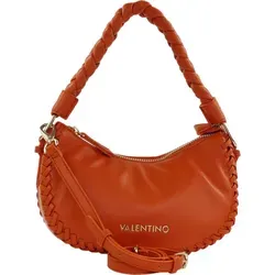 VALENTINO BAGS Varsavia Hobo Bag VBS7CA02 Arancio - Elegante Handtasche aus weichem Polyurethan mit stilvoller Flechtverzierung, ideal für Alltag und besondere Anlässe. Abnehmbarer Schultergurt und goldfarbene Beschläge runden das Design ab.