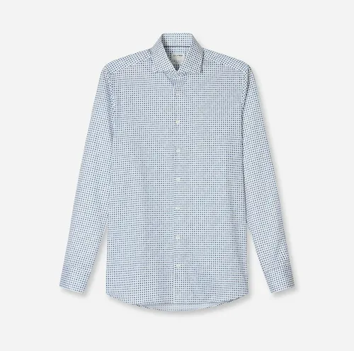OLYMP Langarmhemd Level 5 - Fein gemustert mit Royal-Kentkragen - Businesshemd in Größe 38, body fit, aus hochwertiger Baumwolle, ideal für stilvolle Anlässe und Büro-Outfits.