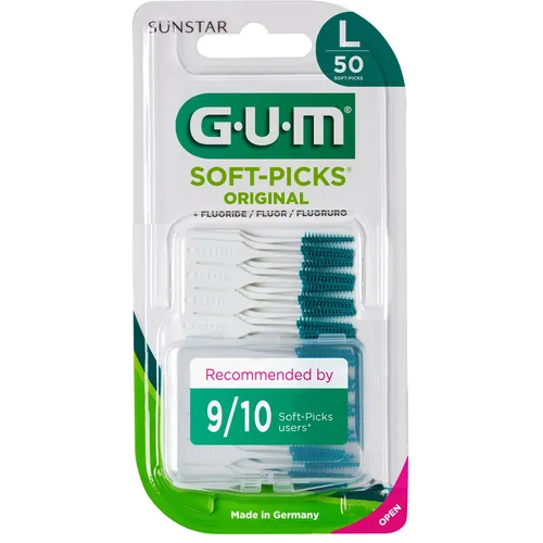 GUM Soft-Picks Original Groß (Large), 50 Stück
