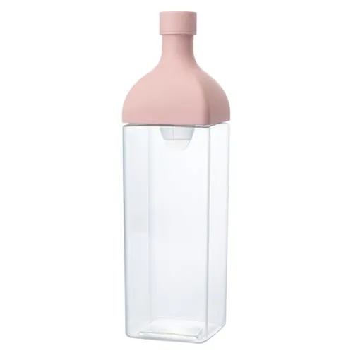 Hario Kaltbrau-Teeflasche mit Filtereinsatz 1200ml Smoky Pink