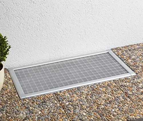 Culex 100320320-VH Lichtschacht Kellerschacht Abdeckung - Fliegengitter aus hochwertigem, transparentem EVA-Gewebe, 80x150 cm, individuell kürzbar und ideal für eine optimale Licht-, Luft- und Wasserzirkulation.