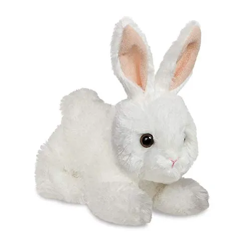 Aurora World 73901 - Plüschtier - Mini Flopsie - Hase, 8 Zoll / 20.5 cm, weiß