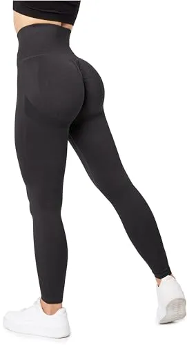 Bellivalini Sport Leggings Damen High Waist Po Push Up Gym Fitness - Hochwertige Scrunch Leggings in Melange-Optik, ideal für Fitness und Alltag. Das High Waist Design bietet Komfort und Bewegungsfreiheit – perfekt für jede Workout-Routine.