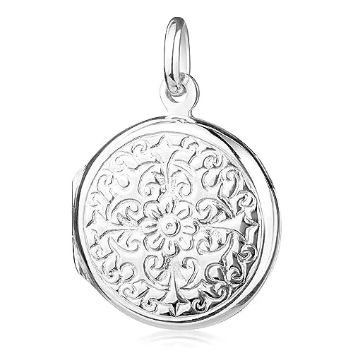 Materia Medallion Anhänger Silber 925 - Damen Kettenanhänger rund KA-186