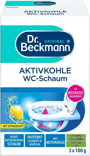 Dr. Beckmann Intensiv-Reiniger Wc-Schaum, Selbstaktivierender Schaum 3x 100 g ( Ein Bild des Artikels zeigt zwei verschiedene Versionen )