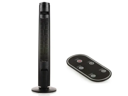 Domo DO8127 Turmventilator mit Fernbedienung - Säulenventilator für Innenräume mit 3 Geschwindigkeitsstufen, leiser Betrieb und praktischer Fernbedienung für optimalen Komfort.