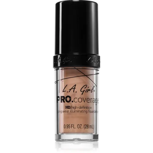 L.A. Girl Cosmetics PRO. Coverage Ausstrahlendes flüssiges Make Up Farbton Fair 28 ml