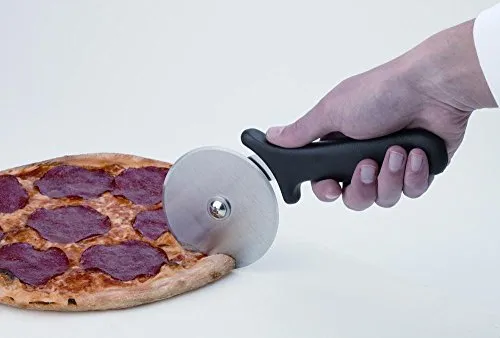APS 88949 Pizzaschneider, Ø 10 cm, Edelstahl-Klinge, ergonomischer Griff aus Polypropylen