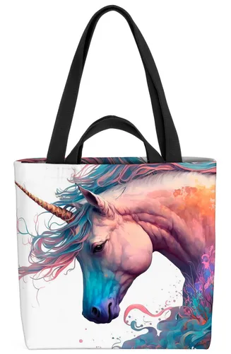 Einhorn Pferd Fabelwesen Tasche Regenbogen Blumen Rosa Mädchen Pferd Spielzeug