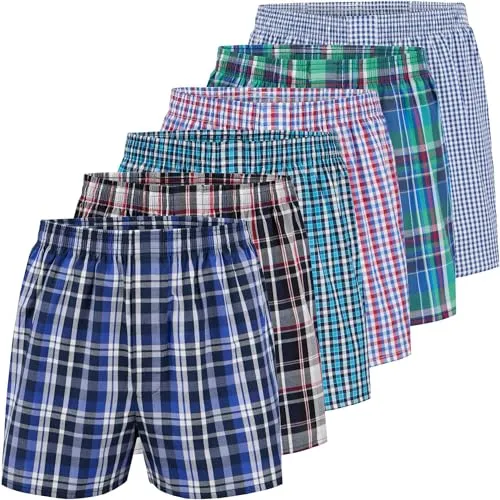 City Life Herren Boxershorts 6er Pack - 100% Baumwolle, Atmungsaktiv & Bequem, S-4XL - Entdecken Sie den ultimativen Komfort mit diesen Herren Boxershorts aus 100% Baumwolle. Ideal für den Alltag, bieten sie durch den flexiblen Komfortbund einen sicheren Sitz ohne Drücken. Pflegeleicht und in vielen Größen erhältlich!