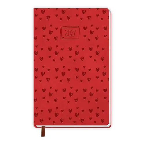 Trötsch Taschenkalender A6 Soft Touch Herzchen 2027: Soft Touch Terminkalender